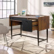Hampstead Park Grand Walnut Compact Desk